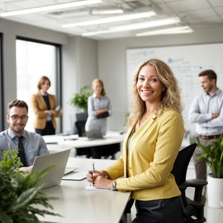 ビジネスマンの瞑想風景